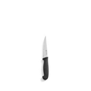Nóż uniwersalny ząbkowany - 100 mm, czarny 